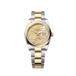Rolex Datejust 36 126203 Two-Toned Yellow Gold Stainless Steel Palm Motif Dial (2024)