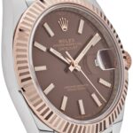 Rolex Datejust 41 126331 Stainless Steel Rose Gold Chocolate Dial Jubilee (2023) - Image 5