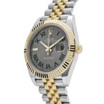 Rolex Datejust 41 126333 Wimbledon Yellow Gold Stainless Steel Slate Dial Jubilee - Image 3