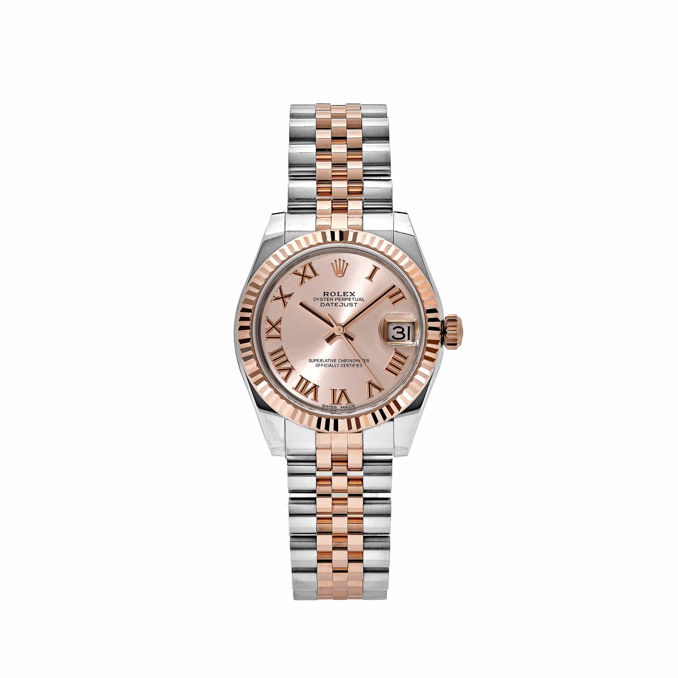 rolex-datejust-178271-rose-gold-stainless-steel-sundust-dial-2020-rolex-40606065688820.jpg Rolex Datejust 31 178271 'Ladies' Rose Gold Stainless Steel Sundust Dial - Image 1