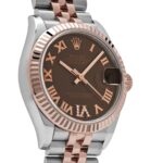 Rolex Datejust 31 278271 'Ladies' Rose Gold Stainless Steel Roman Chocolate Dial Jubilee (2024) - Image 4