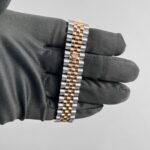 Rolex Datejust 31 278381RBR 'Ladies' Stainless Steel Rose Gold Brown Roman Numerals Diamond Dial Diamond Bezel Jubilee - Image 10