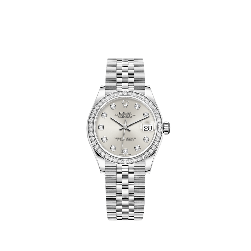 rolex-datejust-31-white-gold-steel-silver-dial-278384rbr-rolex-40267890262260.png Rolex Datejust 36 278384RBR 'Ladies' White Gold Stainless Steel Silver Dial - Image 1