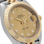 Rolex Datejust 41 126333 Yellow Gold Stainless Steel Champagne Diamond Dial Jubilee (2025) - Image 6