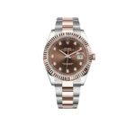 Rolex Datejust 41 126331 Stainless Steel Rose Gold Chocolate Diamond Dial Oyster