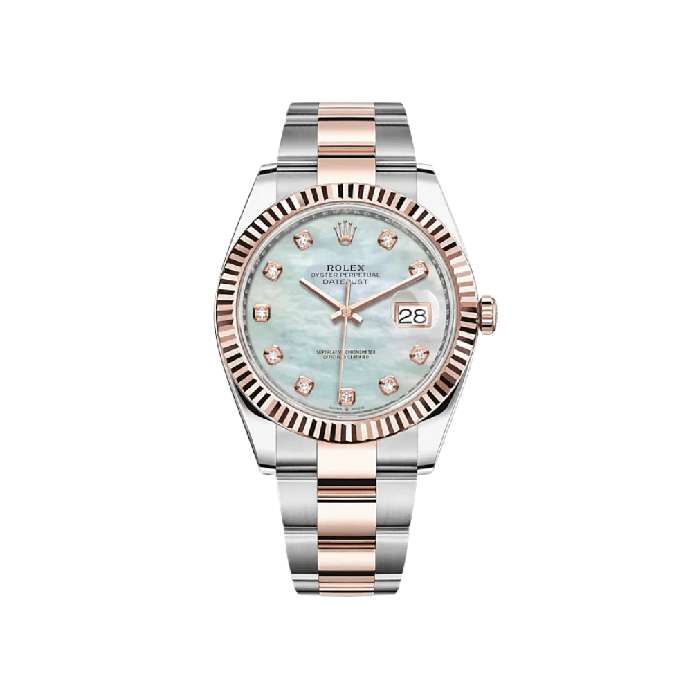rolex-datejust-41-rose-gold-stainless-steel-mop-diamond-dial-126331-rolex-40267979292916.png Rolex Datejust 41 126331 Rose Gold Stainless Steel MOP Diamond Dial - Image 1