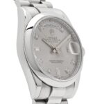 Rolex Day-Date ⁠36 118206 Platinum Silver Diamond Dial - Image 5