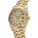 Rolex Day-Date 36 128238 Yellow Gold Diamond-Paved Rainbow Dial - Image 3