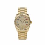 Rolex Day-Date 36 128238 Yellow Gold Diamond-Paved Rainbow Dial