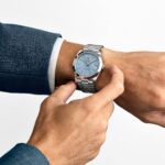 Rolex Day-Date 228206 40 Platinum Ice Blue Diagonal Motif Dial - Image 3