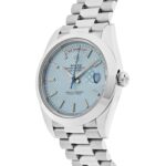 Rolex Day-Date 228206 40 Platinum Ice Blue Diagonal Motif Dial - Image 4
