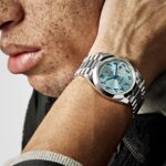 Rolex Day-Date 40 228206  Platinum Ice Blue Arabic Dial Smooth Dial - Image 2