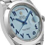 Rolex Day-Date 40 228206  Platinum Ice Blue Arabic Dial Smooth Dial - Image 5