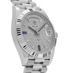Rolex Day-Date 40 228236 Platinum Pavé Diamond Dial (2023) - Image 4