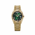 Rolex Day-Date 36 128238 Yellow Gold Green Ombre Roman Numeral Dial (2024)