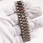 Rolex Day-Date 36 128239 White Gold Pink Opal Diamond Roman Numerals Dial (2025) - Image 16