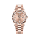 Rolex Day-Date 36 128235 Rose Gold Pink Diamond Dial