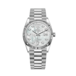 Rolex Day-Date 36 128239 White Gold MOP Diamond Dial