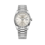 Rolex Day-Date 36 128239 White Gold Silver Dial