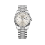 Rolex Day-Date 36 128239 White Gold Silver Dial
