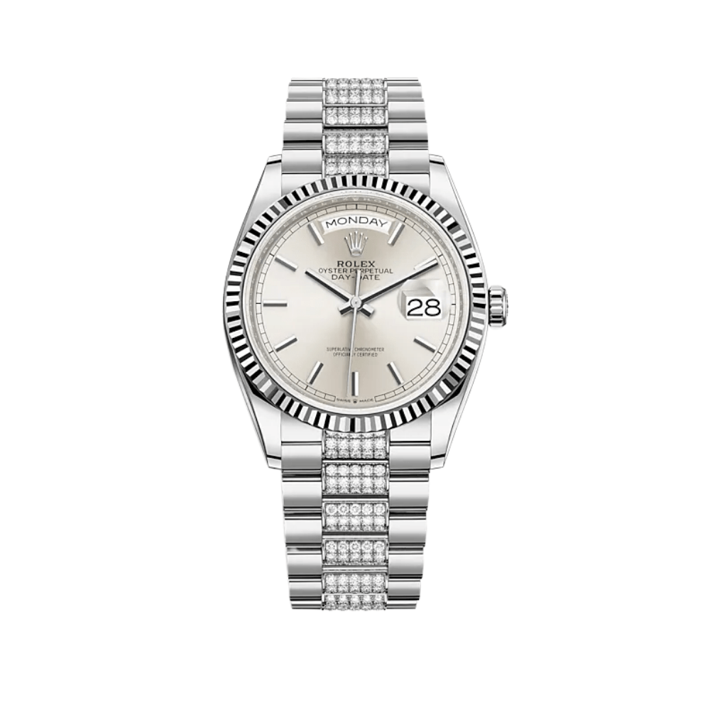 rolex-day-date-36-white-gold-silver-dial-128239-rolex-40267410211060.png Rolex Day-Date 36 128239 White Gold Silver Dial - Image 1