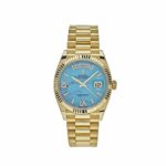Rolex Day-Date 36 128238 Yellow Gold Turquoise Diamond Dial