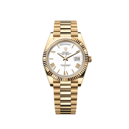 Rolex Day-Date 40 228238 Yellow Gold White Roman Numerals Dial