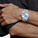 Rolex Day-Date 40 228396TBR Platinum Diamond Bezel Ice Blue Diamond Dial - Image 2