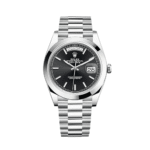 Rolex Day-Date 40 228206 Platinum Black Dial