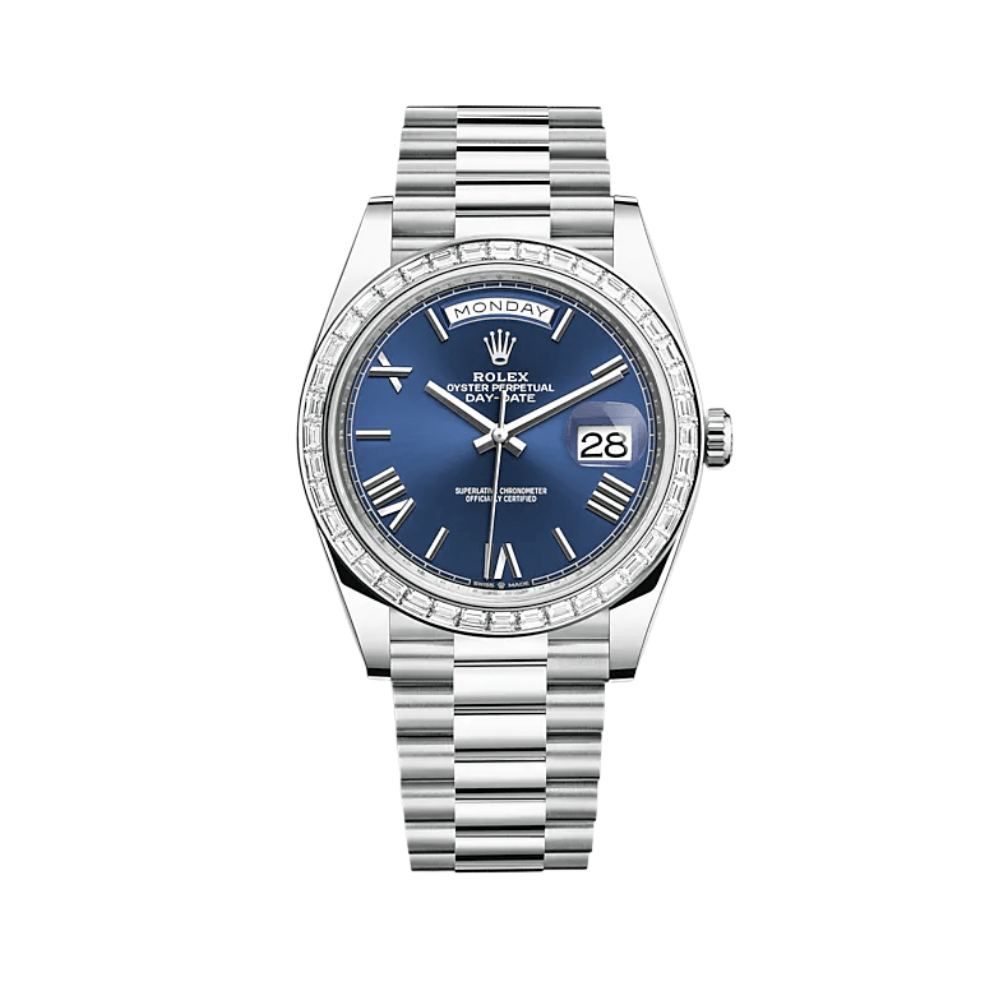 rolex-day-date-40-platinum-diamond-bezel-blue-dial-228396tbr-rolex-40266839195892.png Rolex Day-Date 40 228396TBR Platinum Diamond Bezel Blue Dial - Image 1