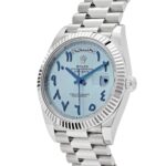 Rolex Day-Date 40 228236 Platinum Ice Blue Arabic Dial - Image 3