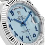 Rolex Day-Date 40 228236 Platinum Ice Blue Arabic Dial - Image 5