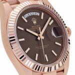 Rolex Day-Date 40 Reference 228235 Rose Gold Chocolate Dial (2025) - Image 5