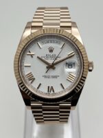 Rolex Day-Date 40 228235 Rose Gold White Roman Dial - Image 3