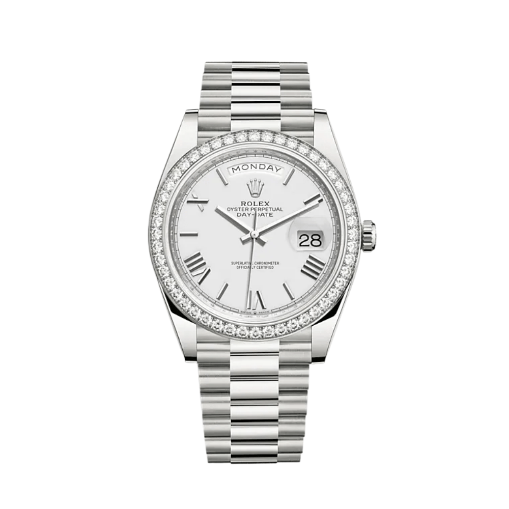 rolex-day-date-40-white-gold-diamond-bezel-white-dial-228349rbr-rolex-40269278544116.png Rolex Day-Date 40 228349RBR White Gold Diamond Bezel White Dial - Image 1
