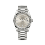 Rolex Day-Date 40 228239 White Gold Silver Diamond Dial