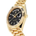 Rolex Day-Date 40 228238 Yellow Gold Black Diagonal Motif Dial - Image 3