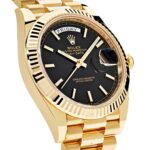Rolex Day-Date 40 228238 Yellow Gold Black Diagonal Motif Dial - Image 4