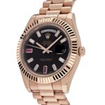 Rolex Day-Date 41 218235 Rose Gold Black Ruby Dial - Image 2