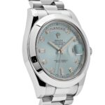 Rolex Day-Date II 218206 Platinum Blue Diamond Dial (2011) - Image 3