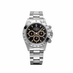 Rolex Daytona 16520 Stainless Steel Black Patrizzi Dial Zenith