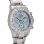 Rolex Daytona 126576TBR Platinum Ice Blue Diamond Dial Diamond Bezel - Image 4