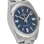 Rolex Oyster Perpetual 41 124300 Stainless Steel Bright Blue Dial - Image 3