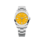 Rolex Oyster Perpetual 36 126000 Stainless Steel Yellow Dial