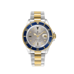 Rolex Submariner 16613 Stainless Steel Yellow Gold Serti Slate Diamond Sapphire Dial