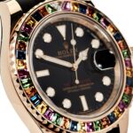 Rolex Yacht-Master 40 116695SATS Rose Gold Black Dial Rainbow Bezel - Image 3
